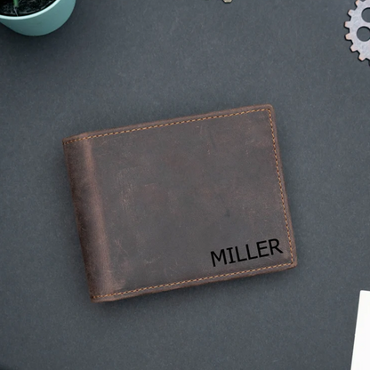 Personalized Leather Wallet, Fathers Day Gift for Dad, Personalized Wallet, Mens Wallet, Engraved Wallet, Leather Wallet, Custom Wallet