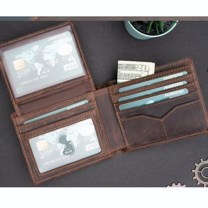 Personalized Leather Wallet, Fathers Day Gift for Dad, Personalized Wallet, Mens Wallet, Engraved Wallet, Leather Wallet, Custom Wallet